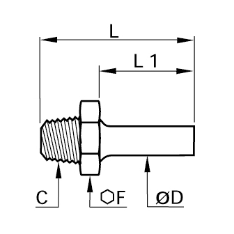 Racord adaptor alama, teava-filet exterior BSPT