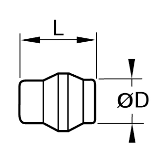 Dop alama pentru racord de compresie
