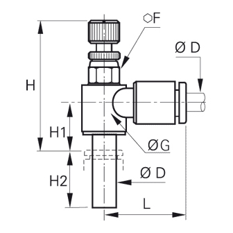 Regulator de debit la intrare, miniatura