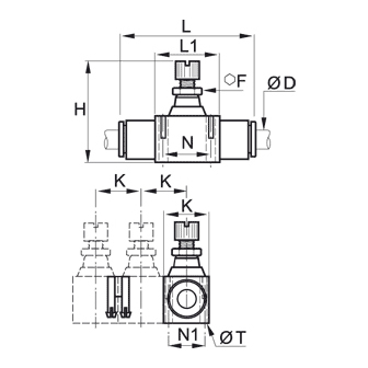 Regulator de debit unidirectional