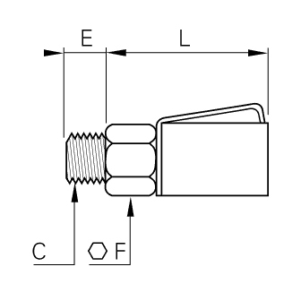 Cupla rapida mama, seria Mini, DN 2, filet exterior BSPT sau metric