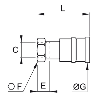 Cupla rapida mama, seria Midi, DN 12, filet interior BSPP