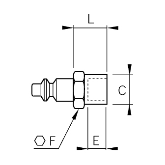 Cupla rapida tata, DN 5, seria Standard, filet interior BSPP