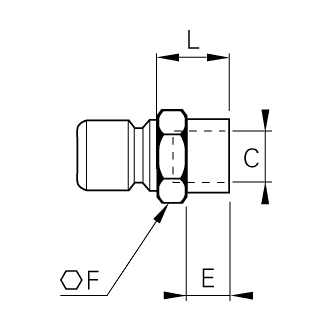 Cupla rapida tata, seria Midi, DN 12, filet interior BSPP