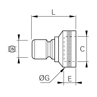 Cupla rapida tata, seria Midi, DN 12, filet interior BSPP