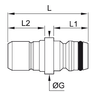 Cupla rapida tata, adaptor, seria Midi, DN 12