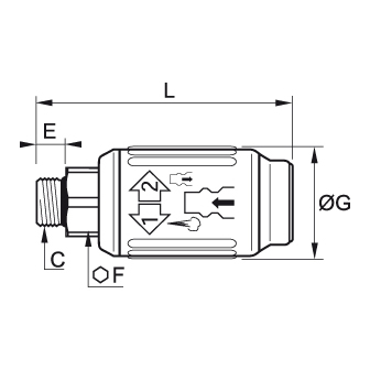 Cupla rapida mama, seria C9000, profil ISO B, filet exterior BSPP