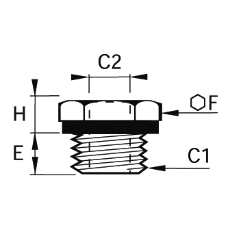 Racord adaptor reducator alama, filet interior-exterior BSPP