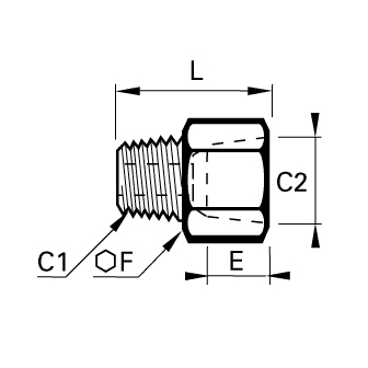 Racord adaptor inox, filet interiorNPT, exterior BSPT