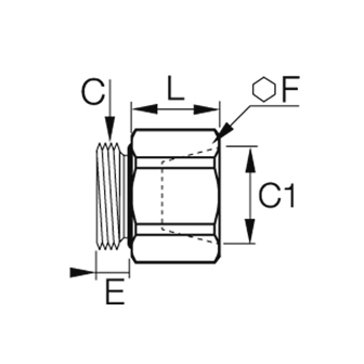 Racord adaptor alama, filet interior NPT, exterior metric