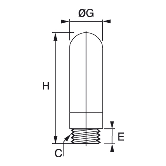 Amortizor de zgomot, polimer,  filet exterior BSPP sau metric