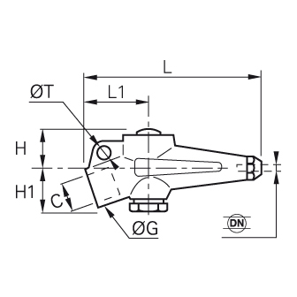 Pistol de suflat cu buton