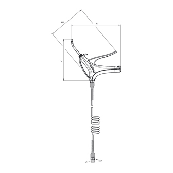 Set pistol de suflat si furtun spiralat