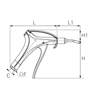 Pistol de suflat, dinamic